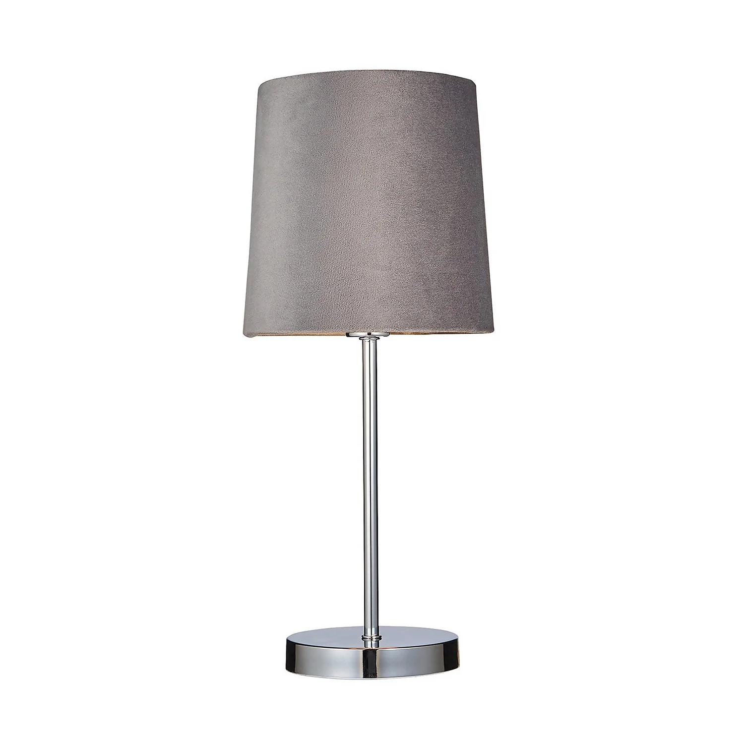 Paris Velvet Table Lamp - Grey 2 Paris Velvet Table Lamp - Grey - Image 2