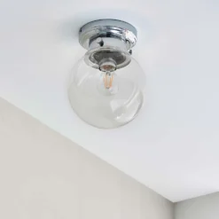 Cheswick Bathroom Flush Light - Chrome -Outlet Home Harmony Store 13794227 1514957104813507