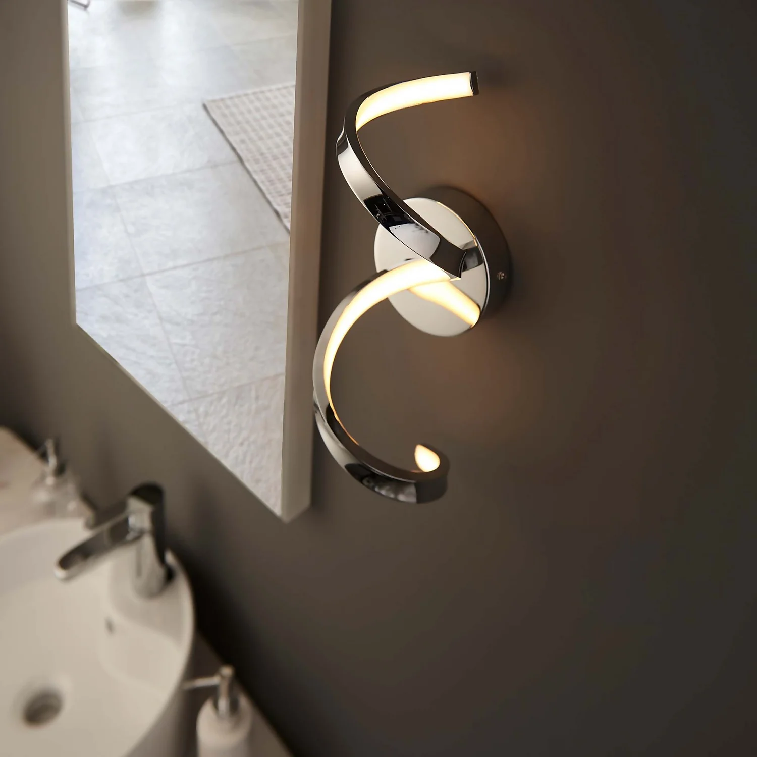 Astral Bathroom Wall Light - Chrome 6 Astral Bathroom Wall Light - Chrome - Image 6