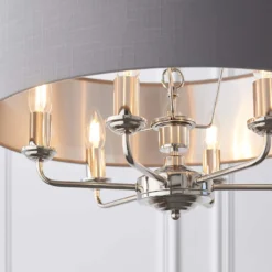 Highclere Pendant Light - 6lt Nickel -Outlet Home Harmony Store 13794254 1434957104157440