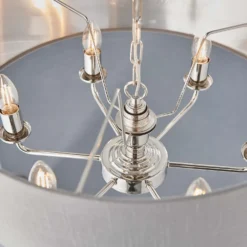 Highclere Pendant Light - 6lt Nickel -Outlet Home Harmony Store 13794254 5414957104251661