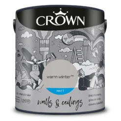 Crown Matt Emulsion Paint Warm Winter - 2.5L -Outlet Home Harmony Store 13807045 6634964080180884