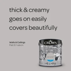 Crown Matt Emulsion Paint Warm Winter - 2.5L -Outlet Home Harmony Store 13807045 7074964080005579