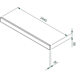 House Beautiful Plinth, Honest/Escape - Gloss White -Outlet Home Harmony Store 13864379 1315006327413872