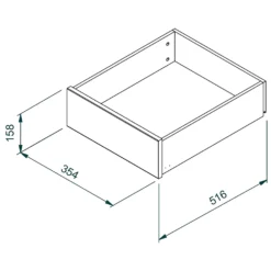 House Beautiful Single Wardrobe Internal Drawer - Grey 6 House Beautiful Single Wardrobe Internal Drawer - Grey -Outlet Home Harmony Store 13864385 1605005842770025