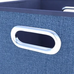 Clever Cube Fabric Insert - Set Of 2 - Steel Blue -Outlet Home Harmony Store 13911397 1904981912917582