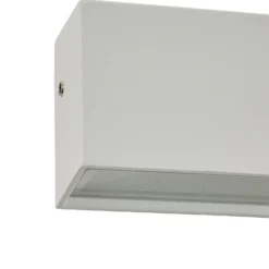 Cannes 10w Outdoor LED Linear Wall Light (IP54) - White -Outlet Home Harmony Store 13924359 3314980107769291