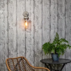 Kew Curved Arm E27 Outdoor Wall Light - Dove Grey -Outlet Home Harmony Store 13924364 7564980109266192