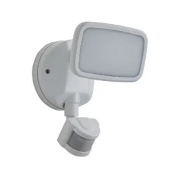Lynn LED Outdoor Floodlight With PIR Sensor (IP65) - White -Outlet Home Harmony Store 13924379 1484980108747339