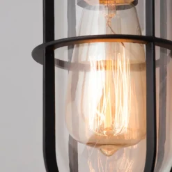 Woking Caged Outdoor Wall Light - Black -Outlet Home Harmony Store 13924385 1955008939285428