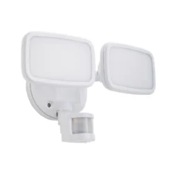 Lynn 2 Light LED Outdoor Floodlight With PIR Sensor (IP65) - White 6 Lynn 2 Light LED Outdoor Floodlight With PIR Sensor (IP65) - White -Outlet Home Harmony Store 13924386 1744980108465447