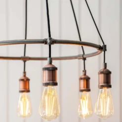 Henrik 6 Light Pendant Light - Pewter -Outlet Home Harmony Store 13938489 8944981960968672