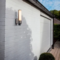Lutec Leda LED Outdoor Wall Light With PIR Motion Sensor - Stainless Steel -Outlet Home Harmony Store 13950209 1004993071741087