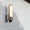 Lutec Leda LED Outdoor Wall Light With PIR Motion Sensor - Stainless Steel