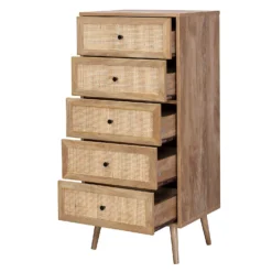 Kubu Rattan 5 Drawer Tallboy -Outlet Home Harmony Store 13951720 4065019090048294