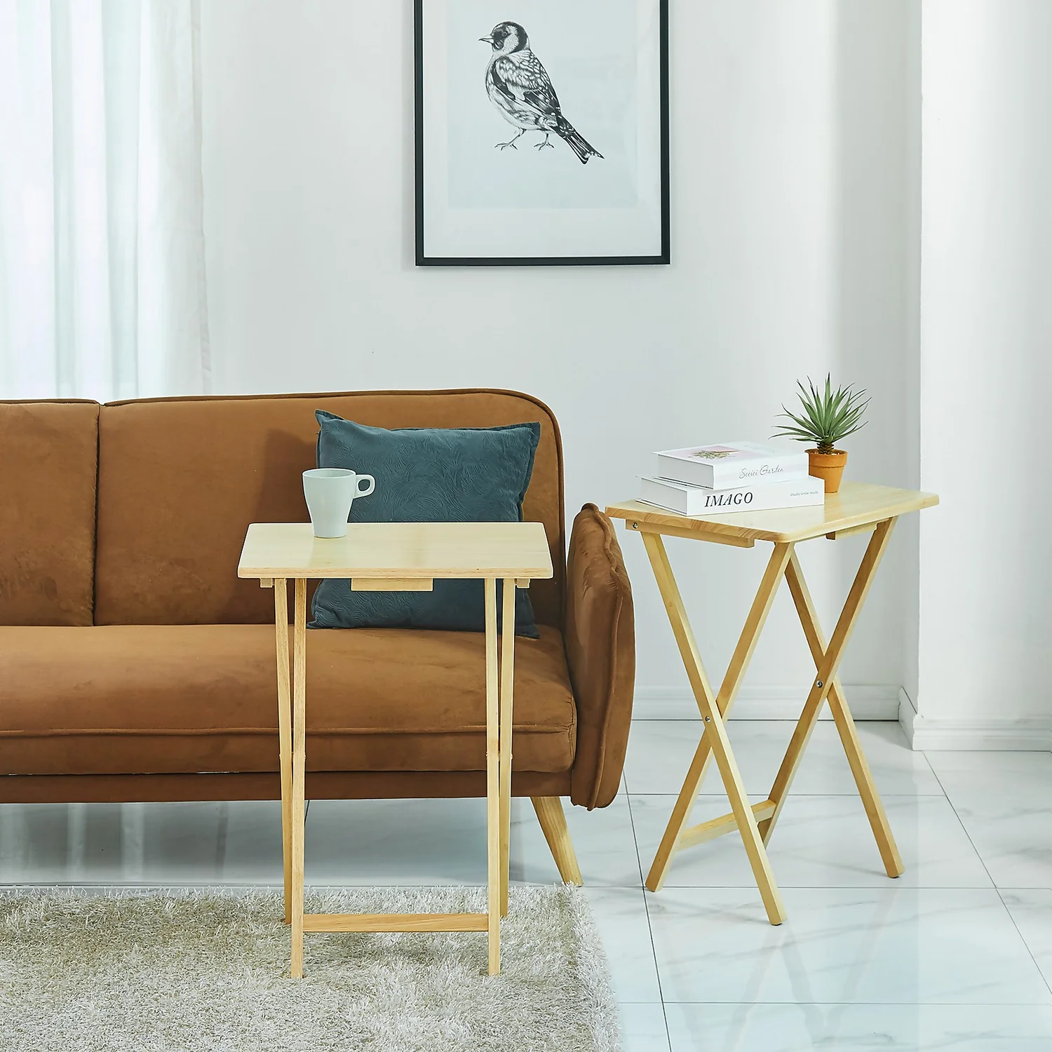 Wooden Folding Table - Natural 3 Wooden Folding Table - Natural - Image 3