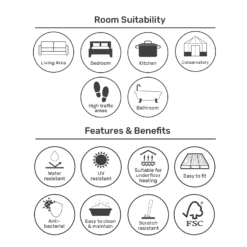 EGGER HOME Anthracite Slate Tile 8mm Aqua+ Laminate Flooring 8 EGGER HOME Anthracite Slate Tile 8mm Aqua+ Laminate Flooring -Outlet Home Harmony Store 13999106 5705014868287242