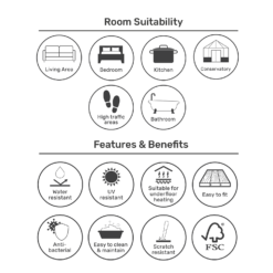 EGGER HOME Chalk Ceramic Tile 8mm Aqua+ Laminate Flooring -Outlet Home Harmony Store 13999107 1225014868679597