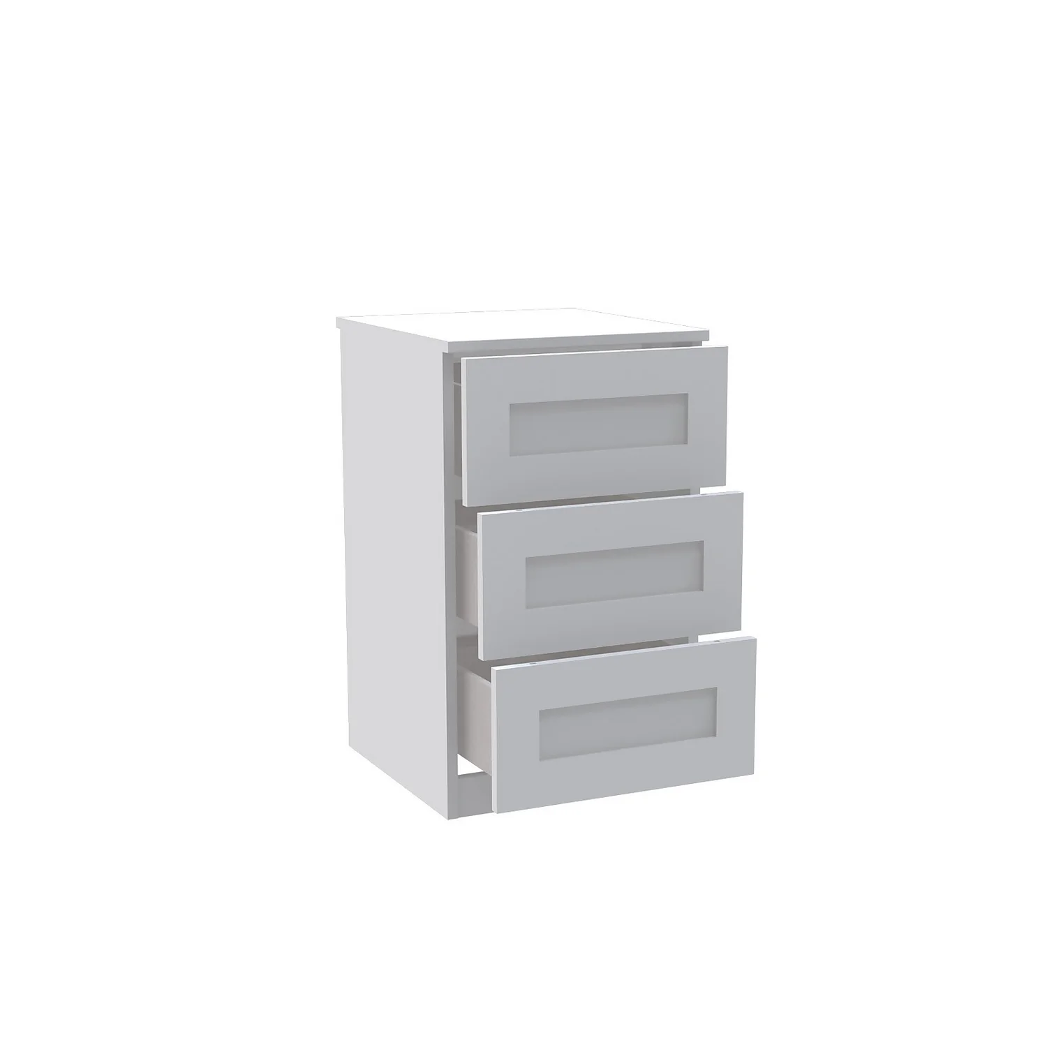 House Beautiful Realm Narrow Chest Of Drawers - White Shaker (W) 450mm X (H) 756mm 2 House Beautiful Realm Narrow Chest Of Drawers - White Shaker (W) 450mm X (H) 756mm - Image 2