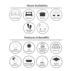 None Rigid Core Luxury Vinyl Flooring - Marble Tile -Outlet Home Harmony Store 14005586 1385014868809170