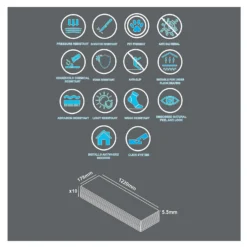 None Rigid Core Natural Oak Effect Luxury Vinyl Flooring - Flooring Sample -Outlet Home Harmony Store 14186444 1325009721486555