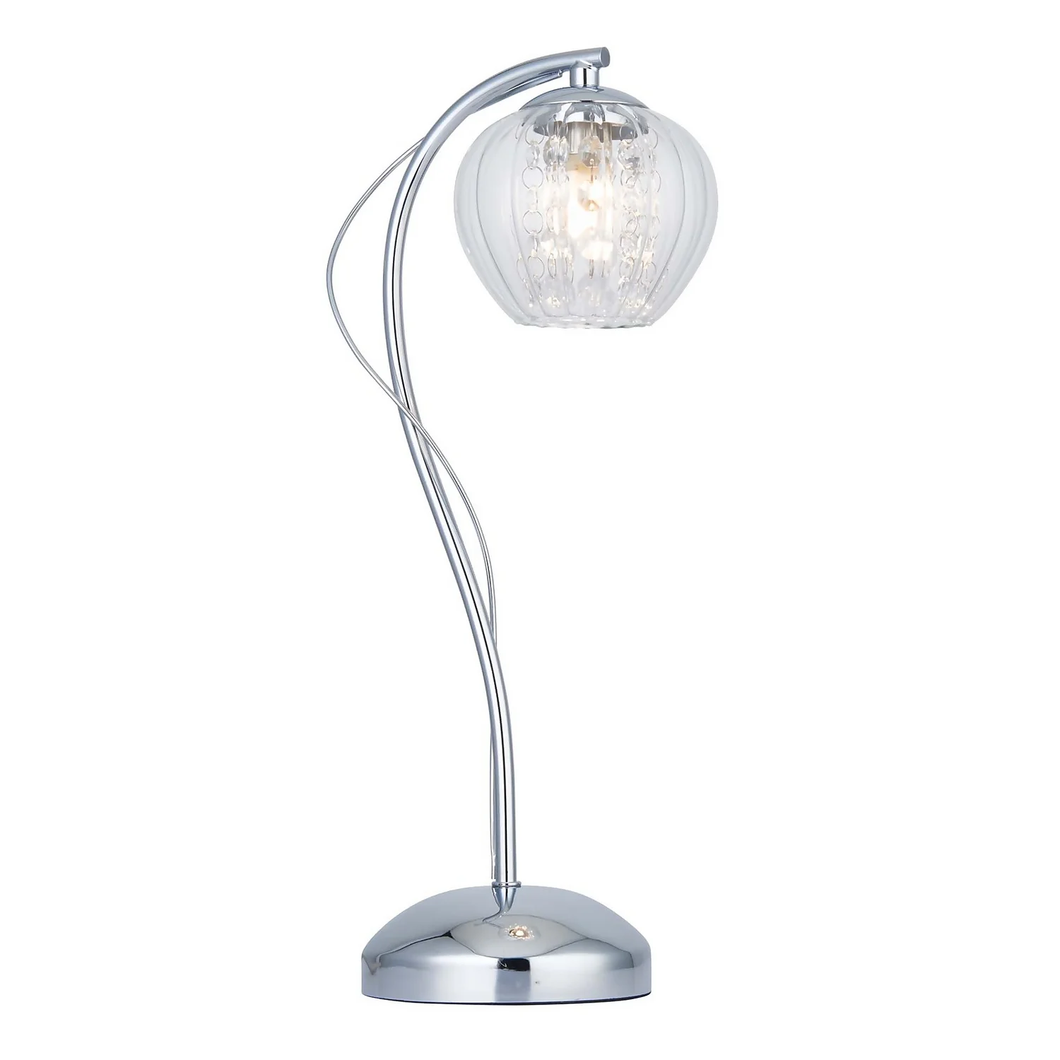 Clashmore Table Lamp - Chrome Effect 2 Clashmore Table Lamp - Chrome Effect - Image 2