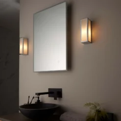 Daltra Small Bathroom Wall Light - Chrome Effect -Outlet Home Harmony Store 14301804 1275038439917902