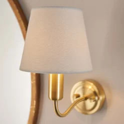 Naim Bathroom Wall Light - Brass Effect