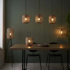 Saval Pendant Ceiling Light - Natural Bamboo -Outlet Home Harmony Store 14301825 1595038438228422