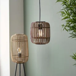 Saval Pendant Ceiling Light - Natural Bamboo -Outlet Home Harmony Store 14301825 1615038438178055