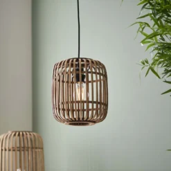 Saval Pendant Ceiling Light - Natural Bamboo -Outlet Home Harmony Store 14301825 9085038437833898