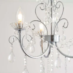 Shanzie Semi Flush Bathroom Chandelier Light - Chrome Effect -Outlet Home Harmony Store 14301829 2195038439748489