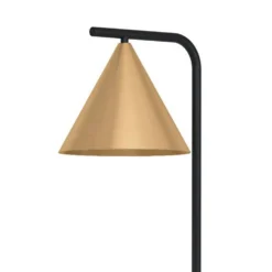 Eglo Narices Floor Lamp - Black & Brushed Brass -Outlet Home Harmony Store 14302958 1355038223595285