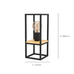Eglo Libertad Table Lamp - Black -Outlet Home Harmony Store 14302960 1375038223995626