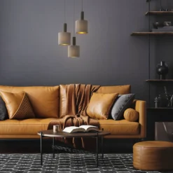 Eglo Concessa 1 3 Lamp Pendant Ceiling Light - Cappuccino & Gold 7 Eglo Concessa 1 3 Lamp Pendant Ceiling Light - Cappuccino & Gold -Outlet Home Harmony Store 14302962 5785038224215196