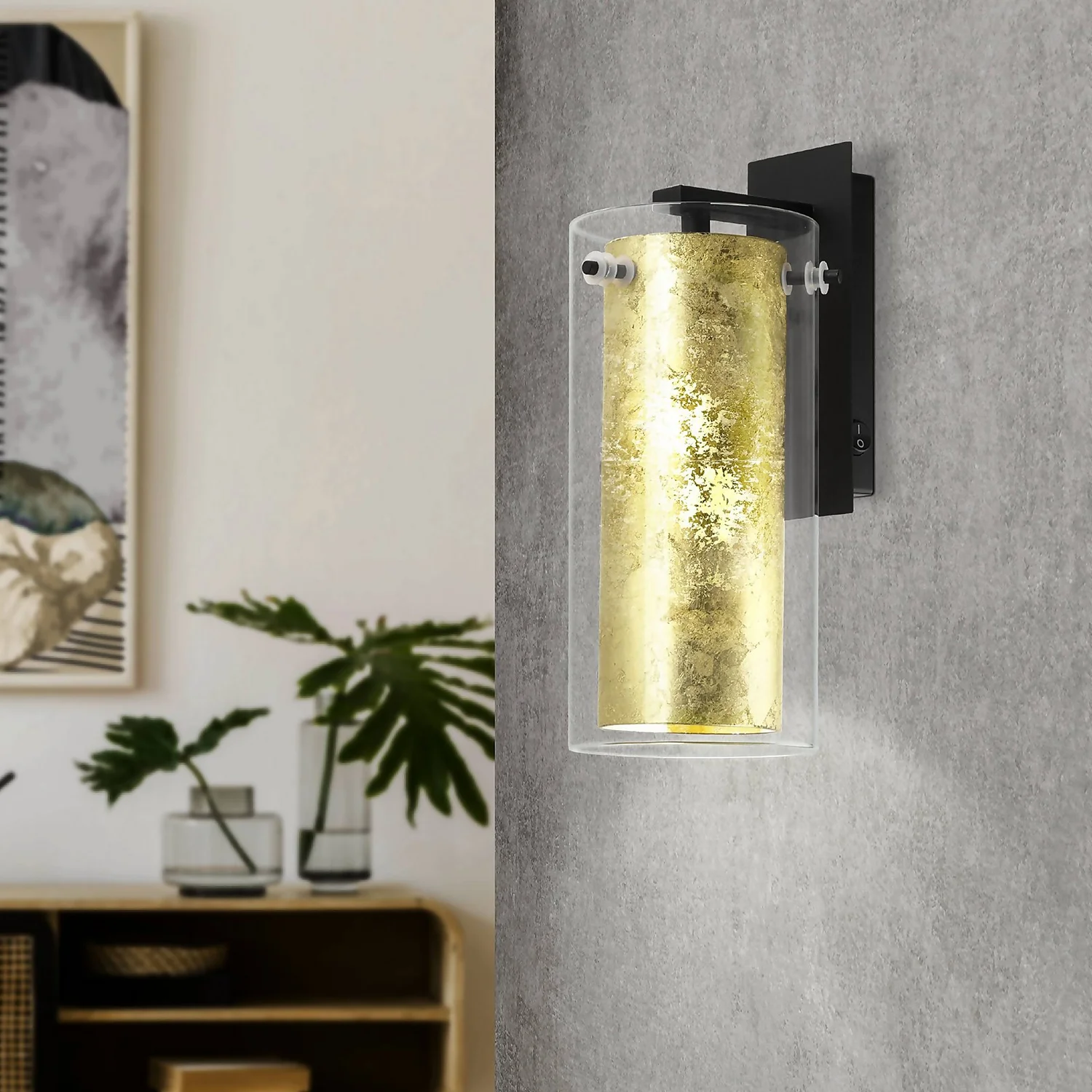 Eglo Pinto Wall Light - Gold 1 Eglo Pinto Wall Light - Gold